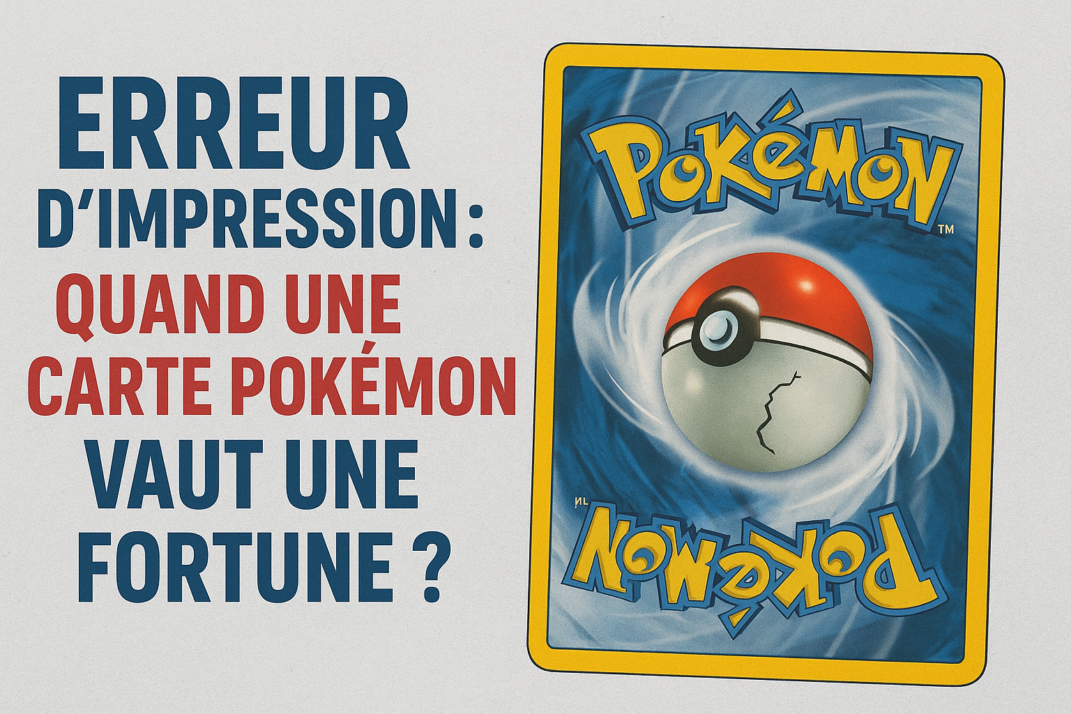 Erreur d'impression : Missprint, misscut vous saurez tout sur ce type de cartes Pokémon | Pokémon